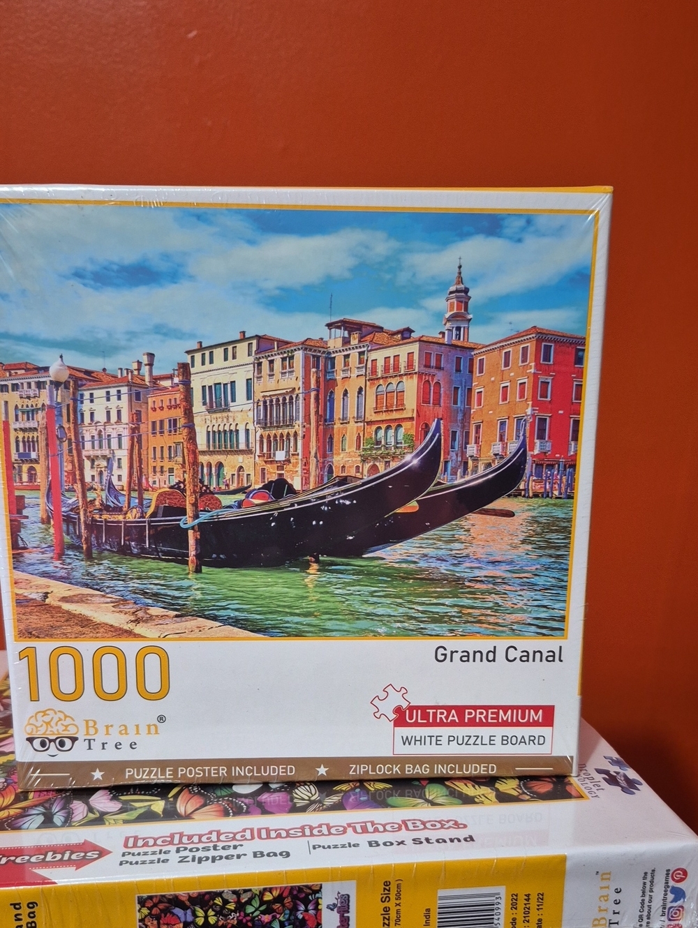 1000-Piece 'Grand Canal' Jigsaw Puzzle - Orange/Multicolor